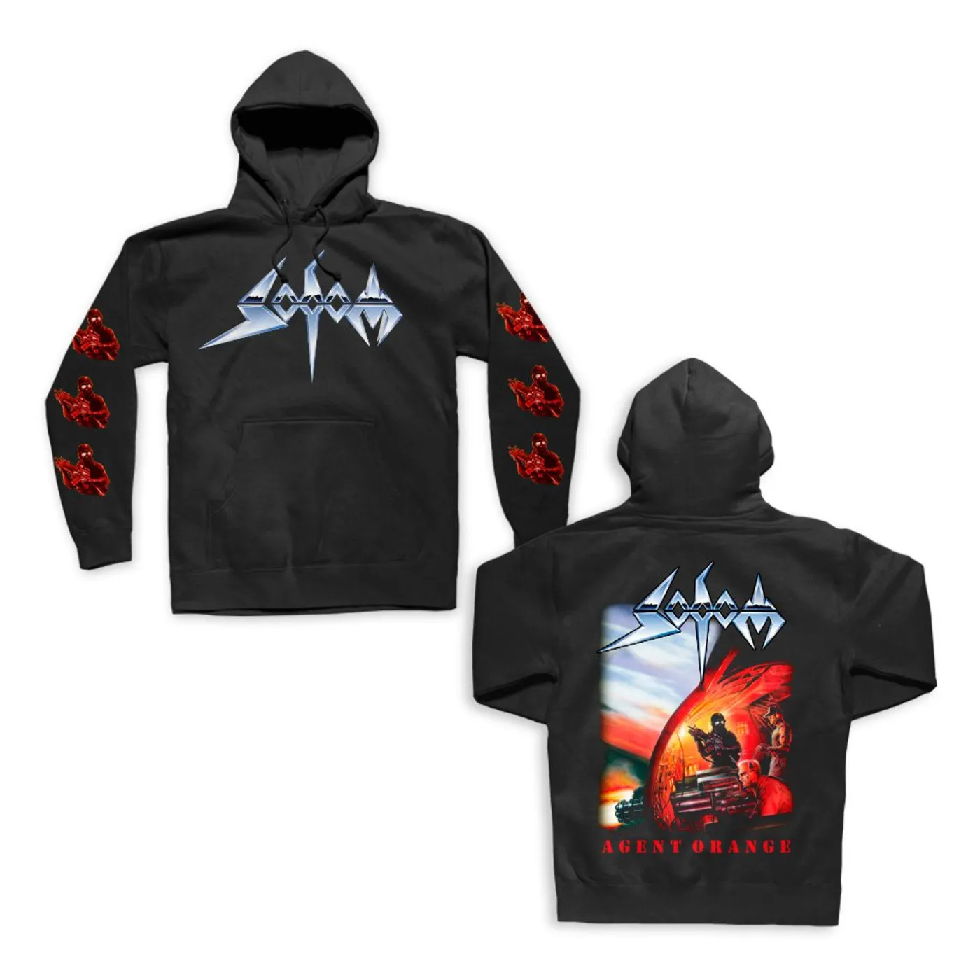 Sodom Agent Orange Pullover Sweatshirt (Black)