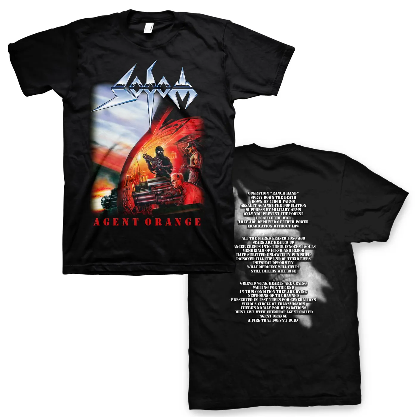 Sodom Agent Orange T-Shirt (Black)