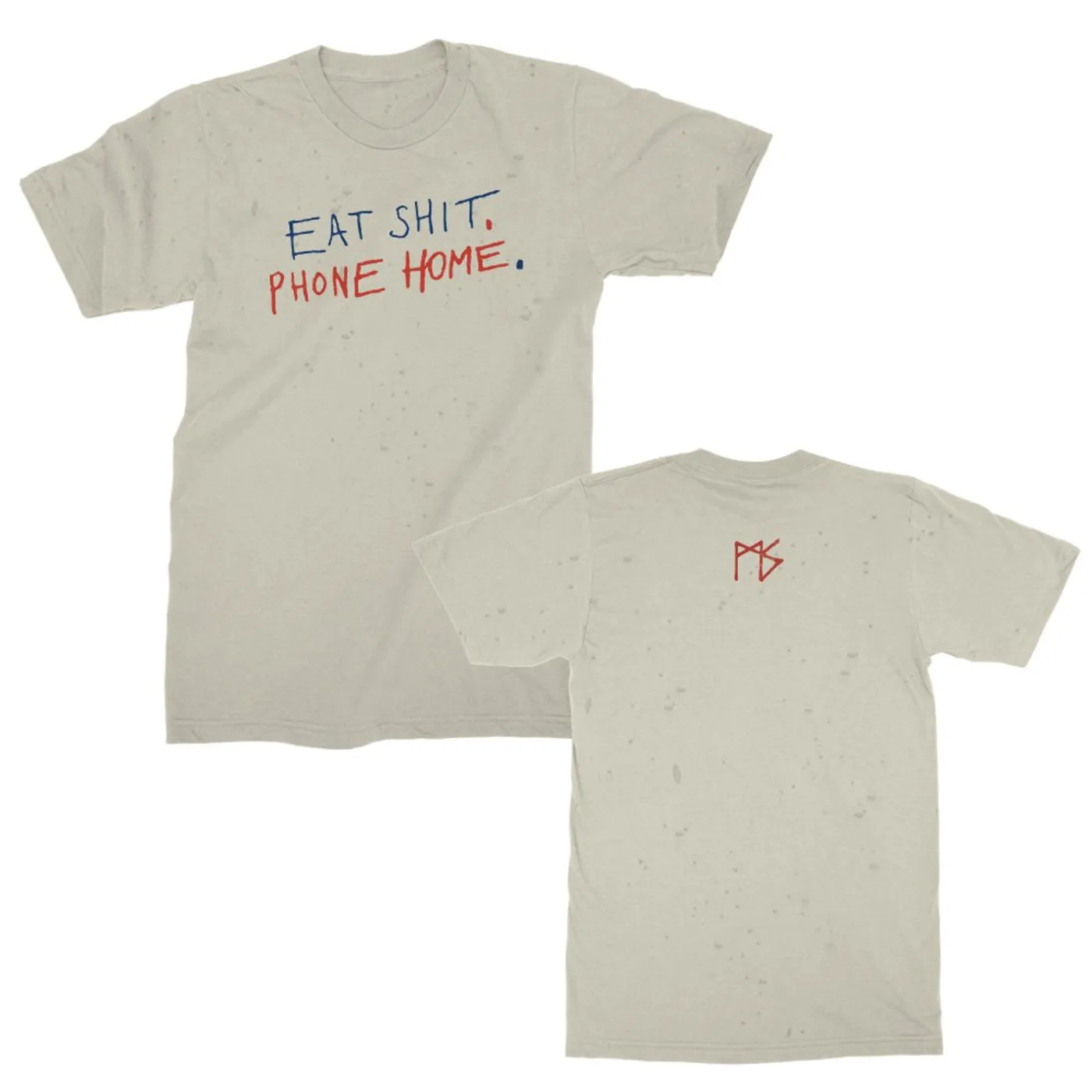 Matt Skiba BONES (UK) - Eat Shit Distressed Tee (Tan)