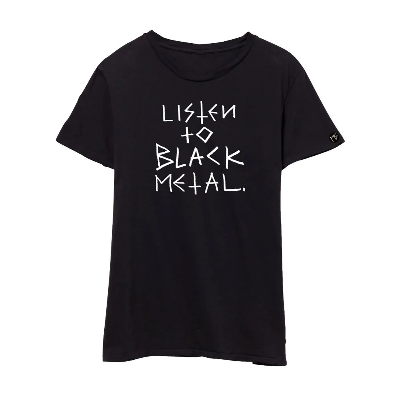 Matt Skiba Black Metal Distressed Tee (Black)