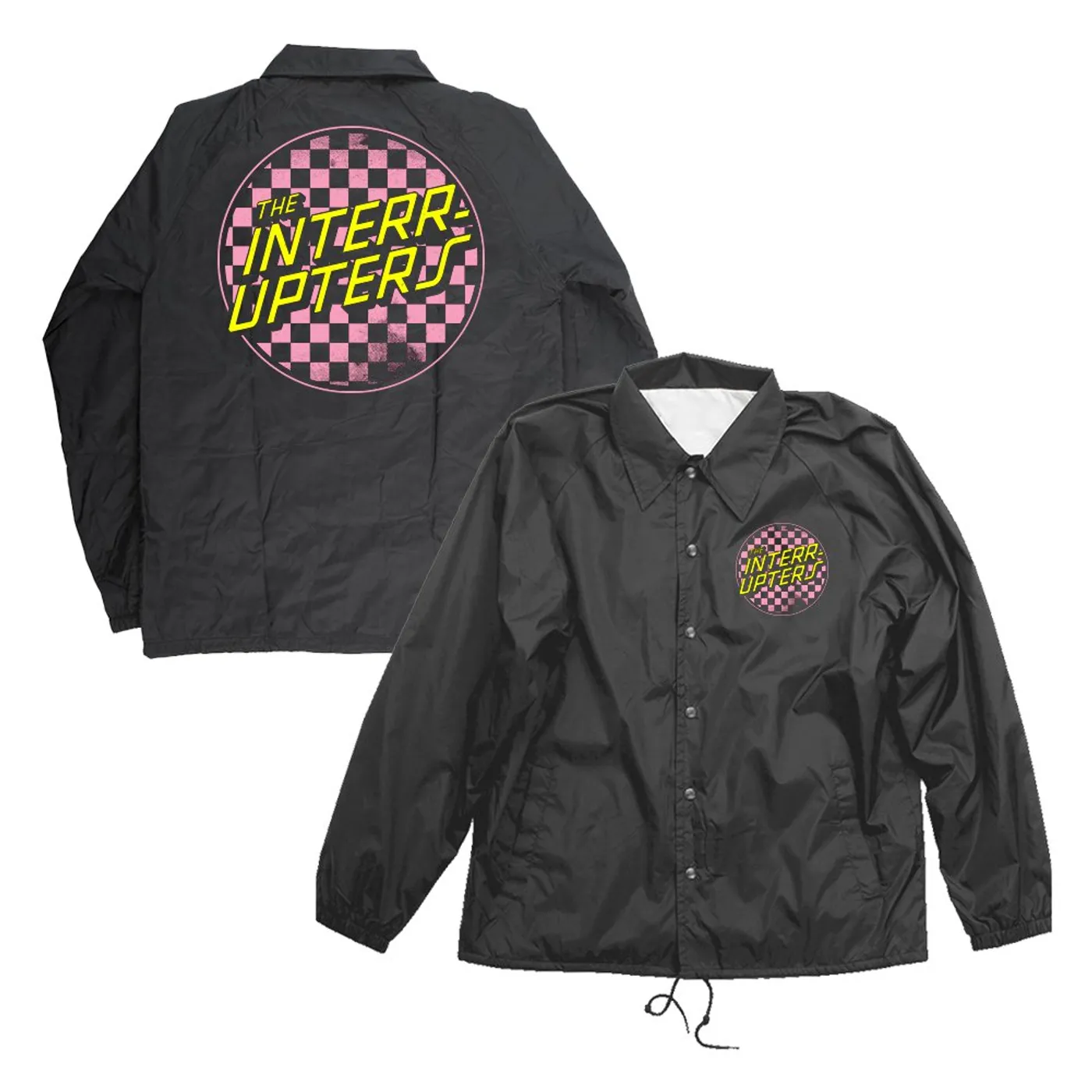 The Interrupters Checkered Windbreaker (Black)