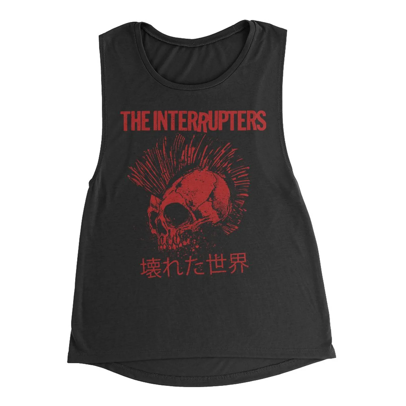 The Interrupters Broken World Women's Muscle Tank (Black)