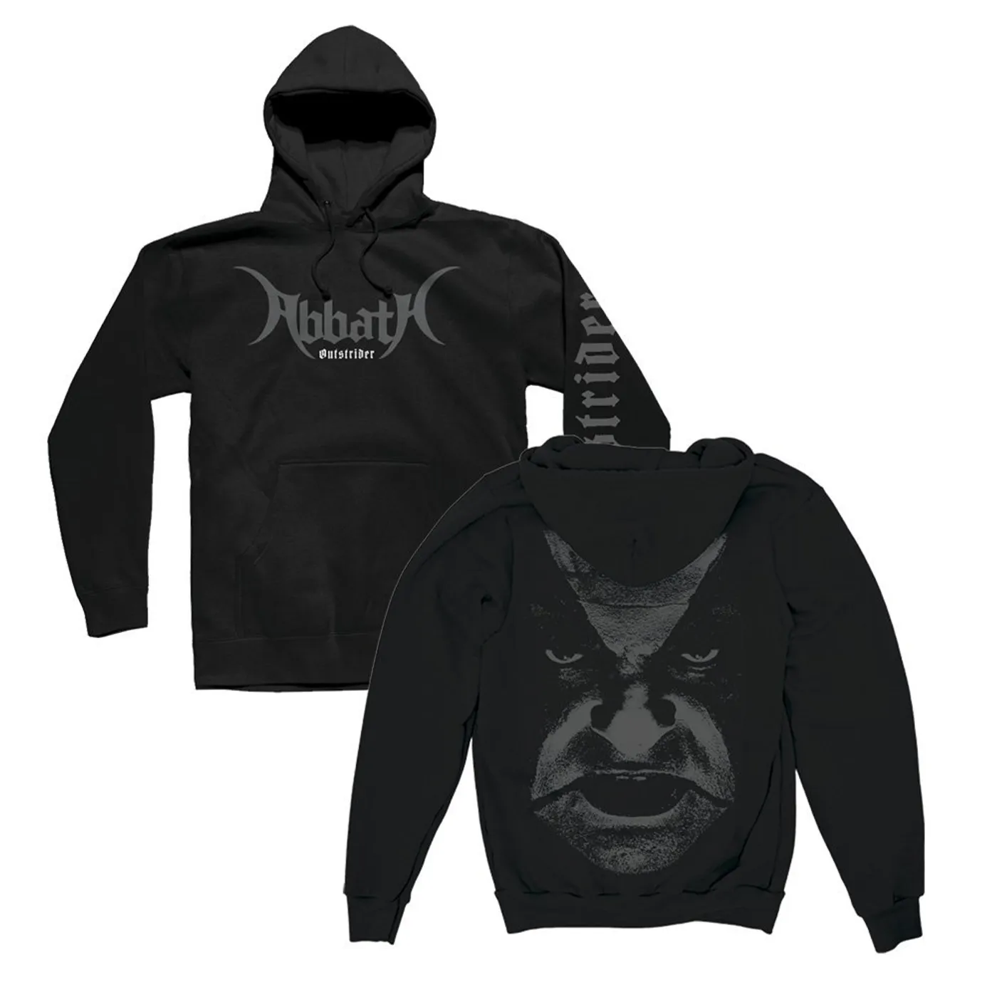 Abbath Outstrider Close Up Pullover Sweatshirt (Black)