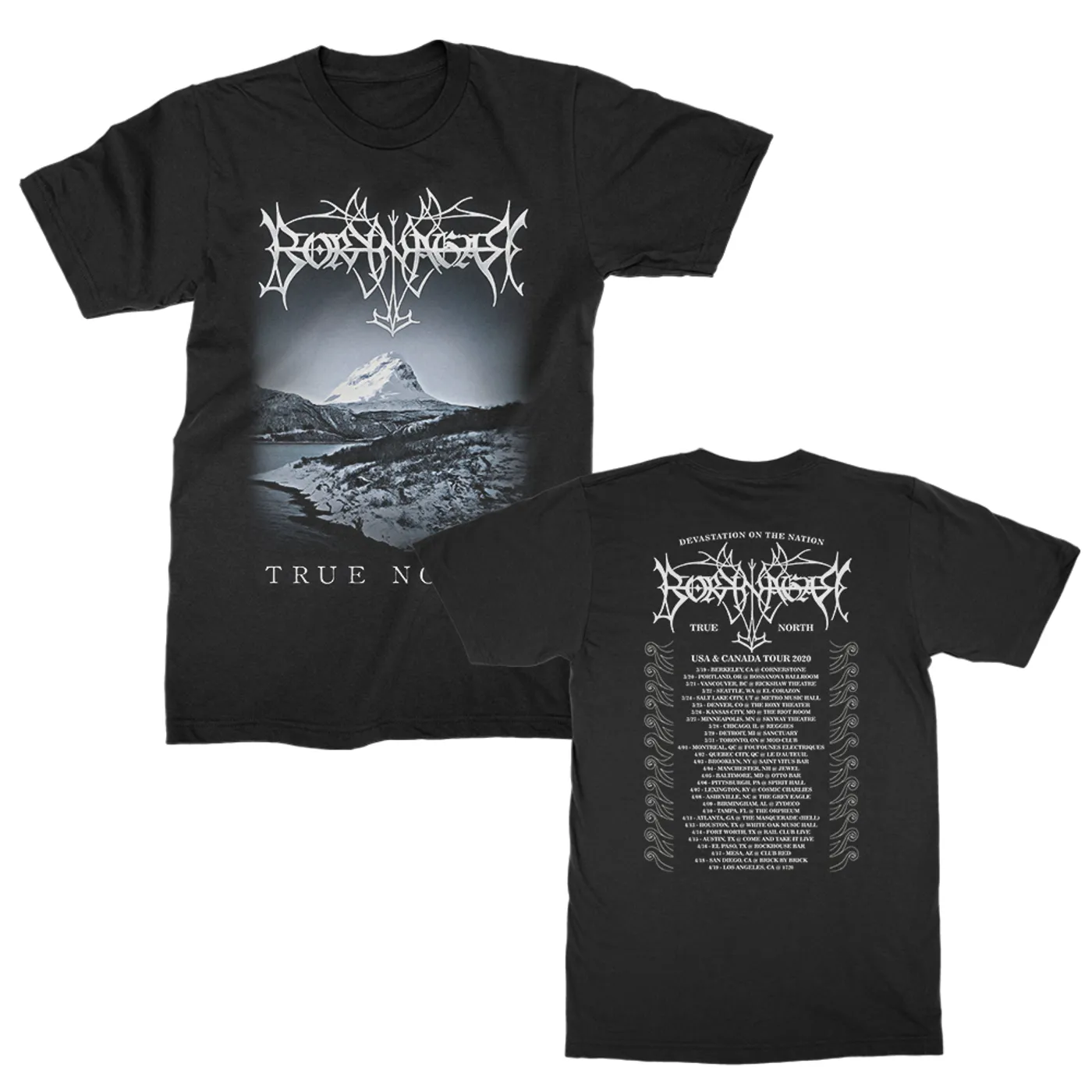 Borknagar True North T-Shirt Tour (Black)