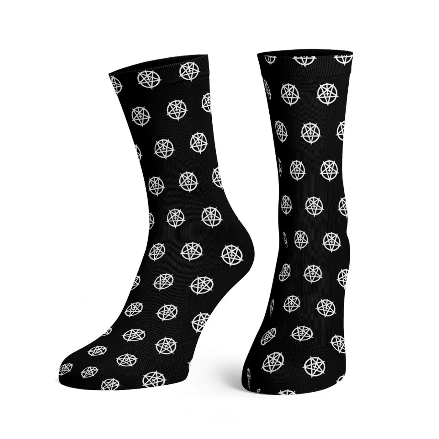 Dark Funeral Pentagram Pattern Socks