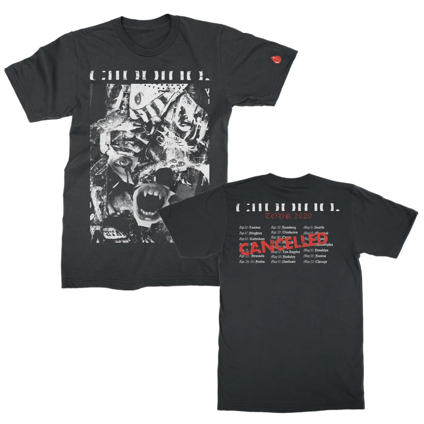 clipping. 2020 Cancelled Tour T-Shirt (Black)