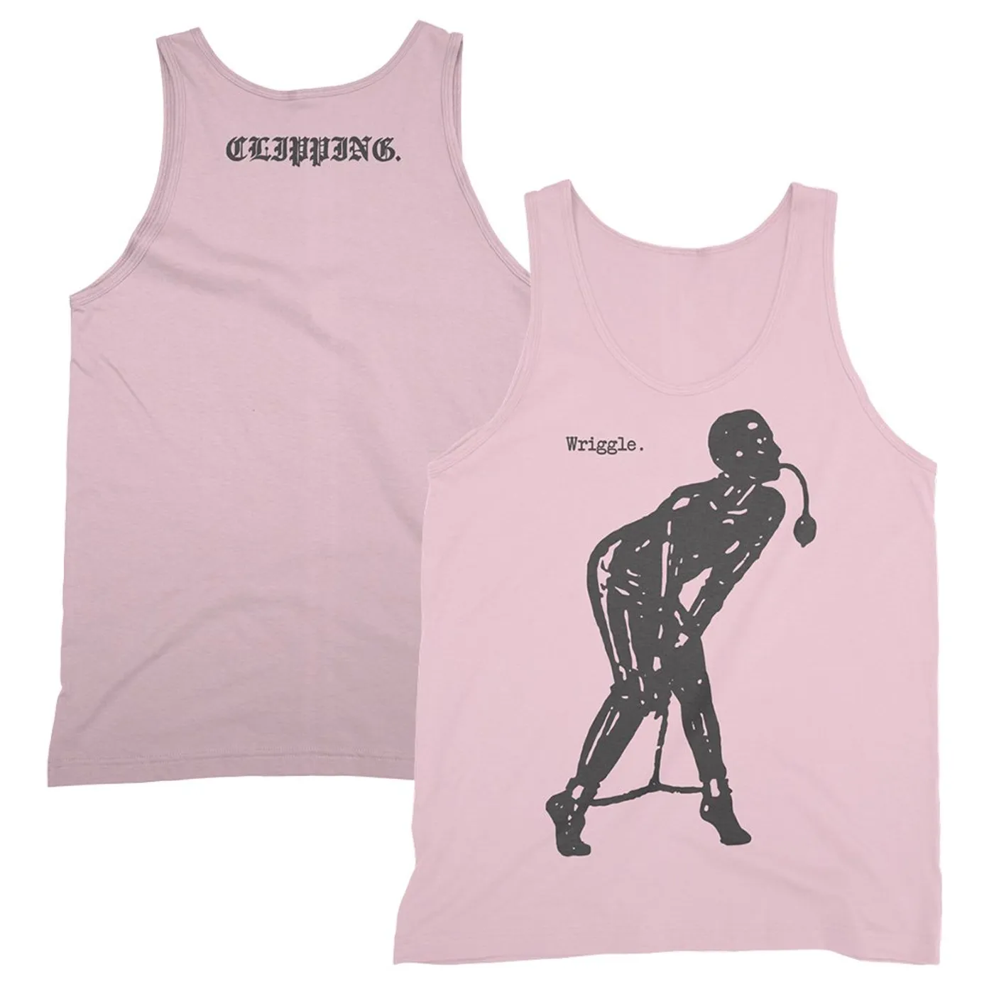 clipping. Wriggle Tank Top (Pink)
