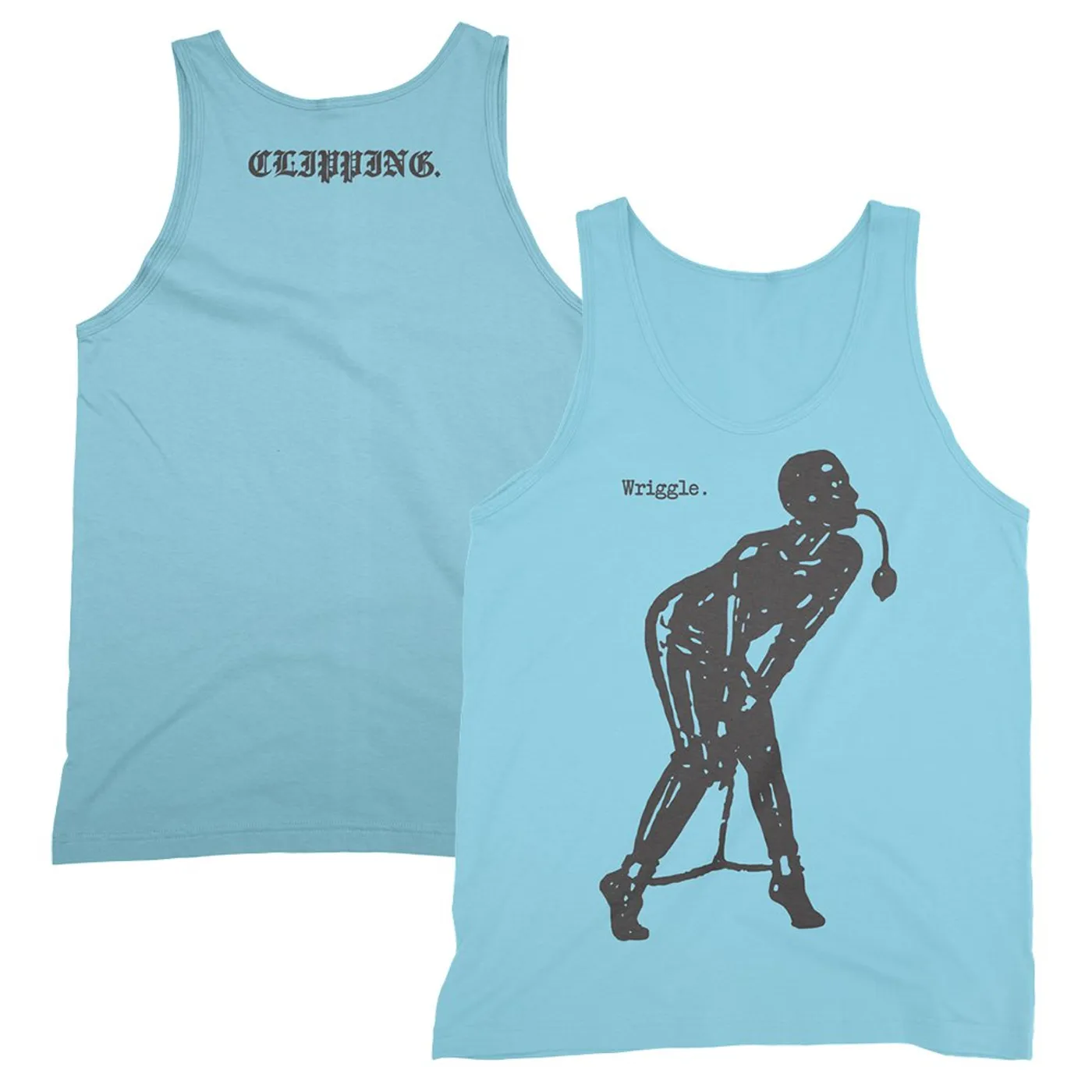 clipping. Wriggle Tank Top (Baby Blue)