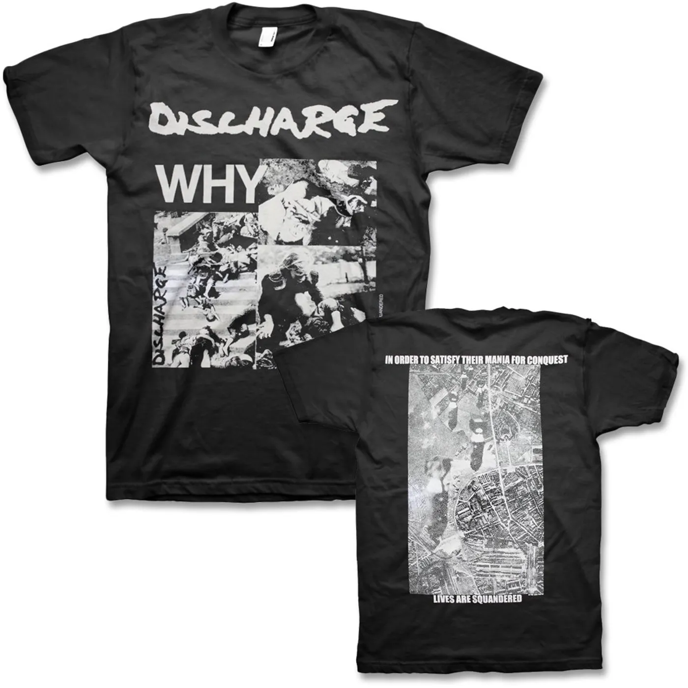 Discharge Why? T-Shirt (Black)