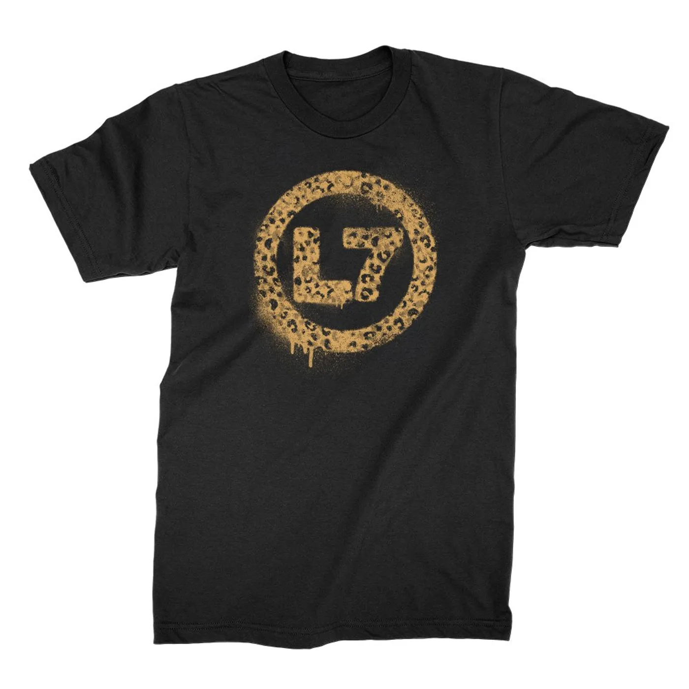 L7 Leopard Spray Logo Tee (Black)