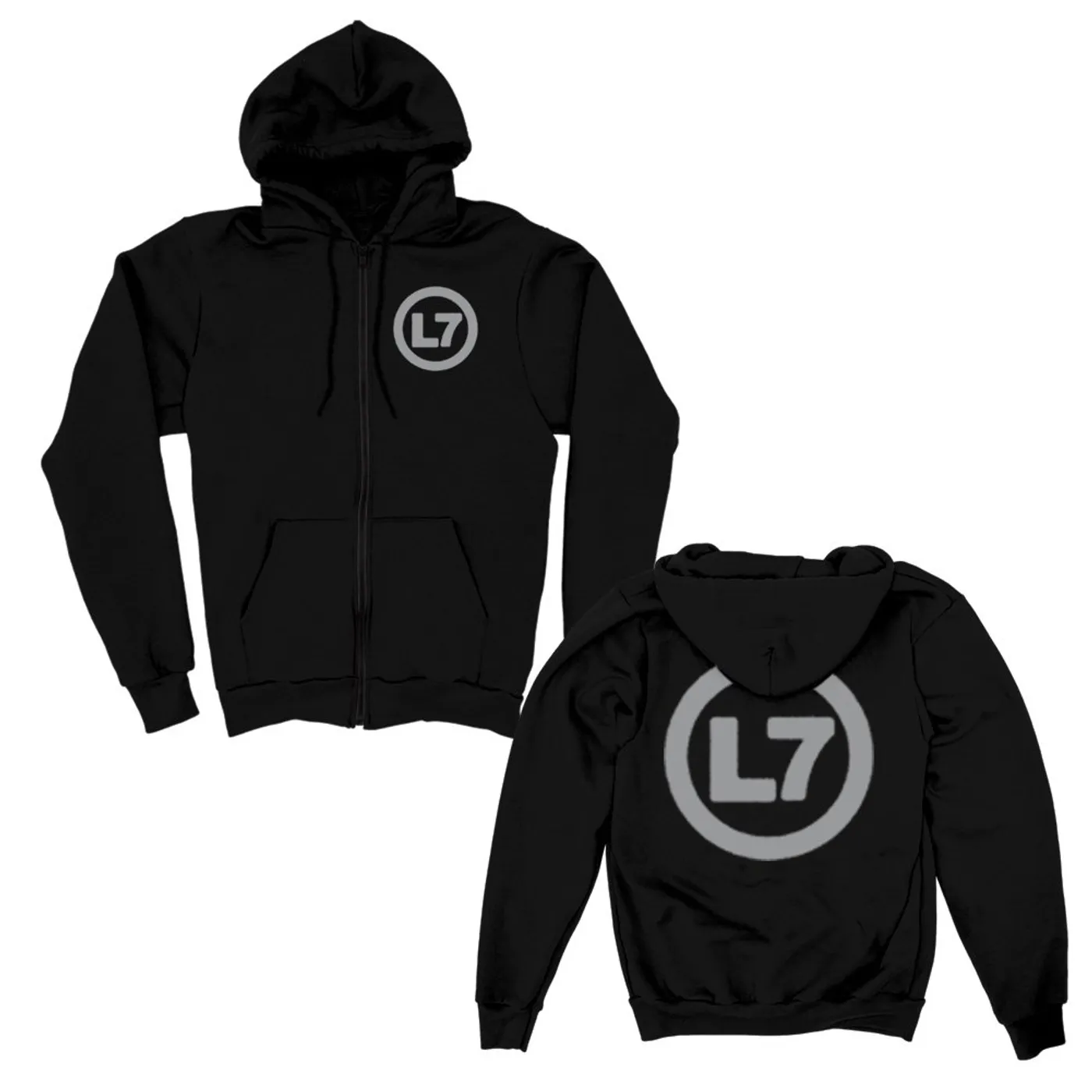 L7 Spray Logo Hoodie (Black)