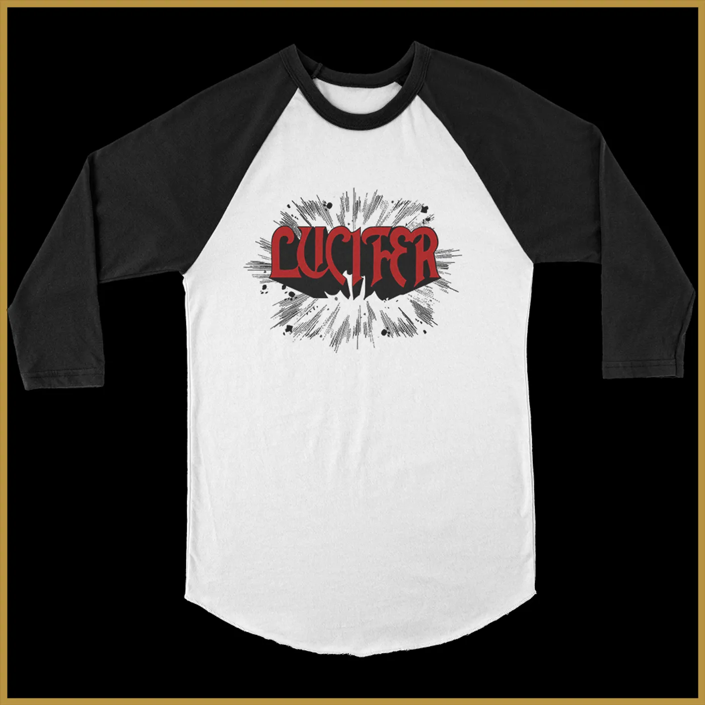 Lucifer Rush Raglan (White/Black)