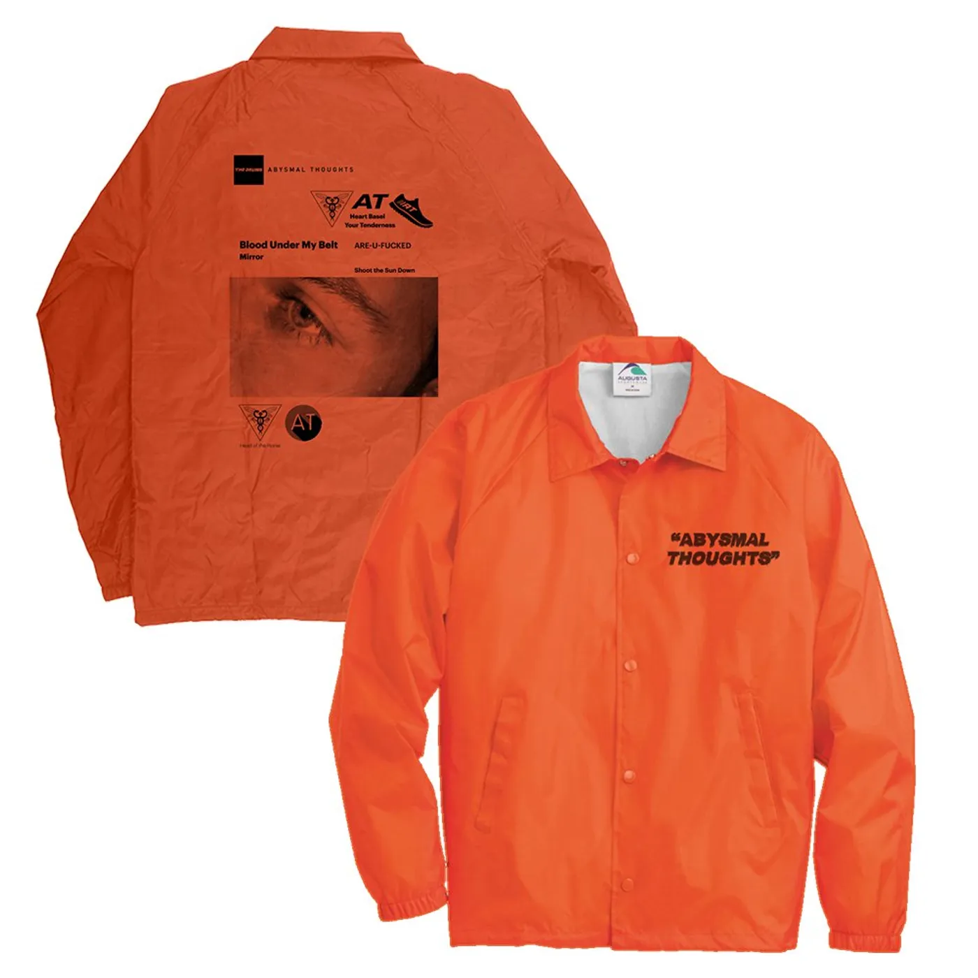 The Drums Abysmal Thoughts Windbreaker (Orange)