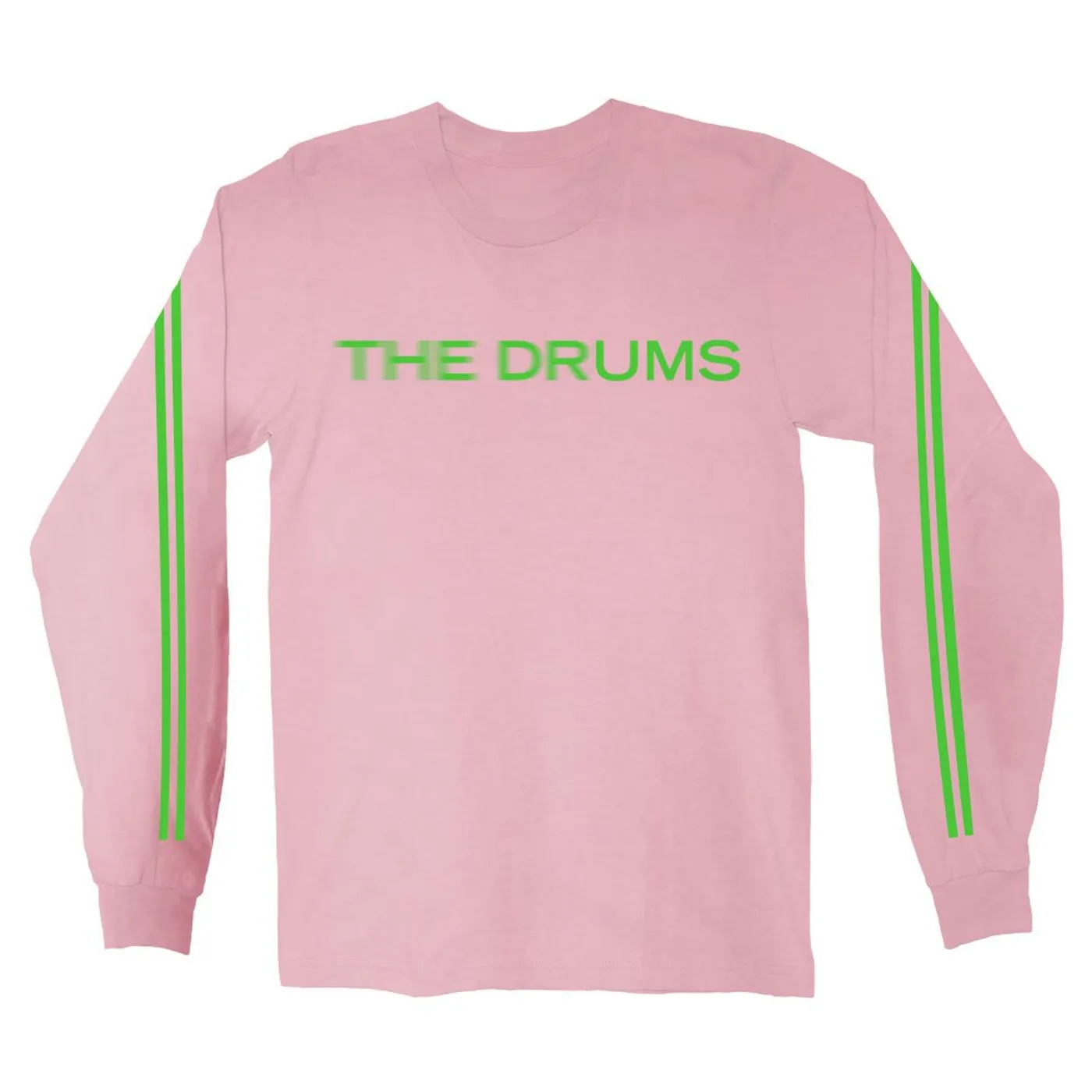 The Drums Blur Logo Long Sleeve (Light Pink)