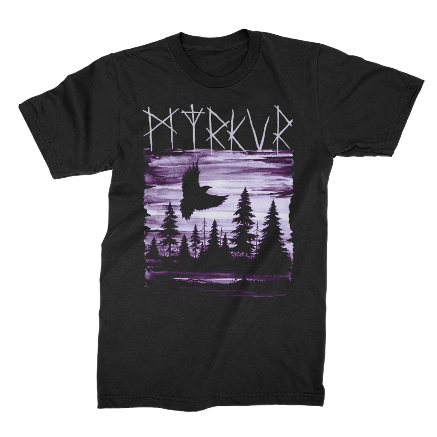 Myrkur Lavender Raven Tee (Black)