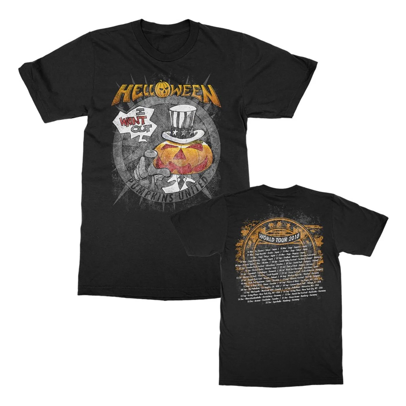 Helloween I Want Out Tour T-Shirt (Black)