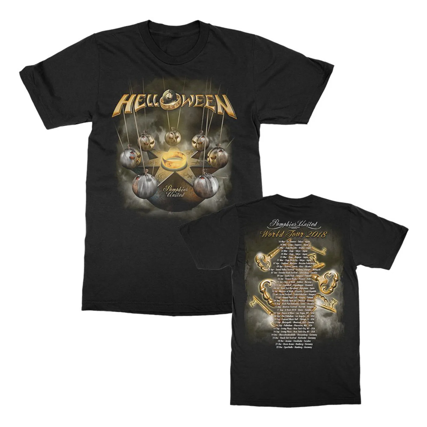 Helloween Pumpkins United Tour T-Shirt (Black)