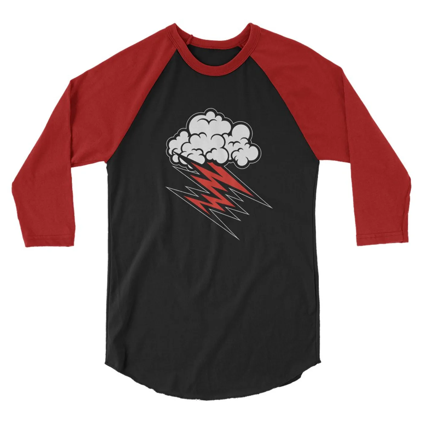 The Hellacopters Cloud Raglan (Black/Red)