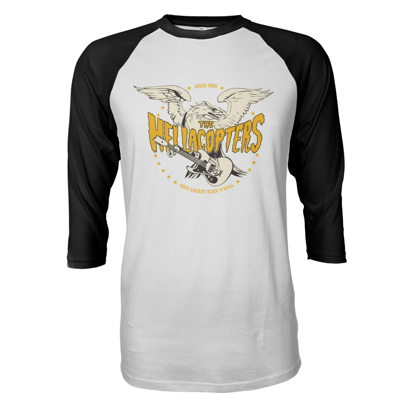The Hellacopters Eagle Raglan (White/Black)