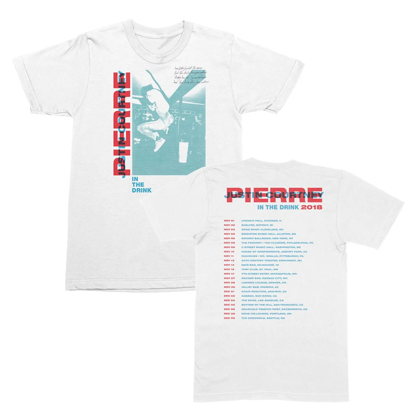Justin Courtney Pierre Jump Kick Tour Tee (White)