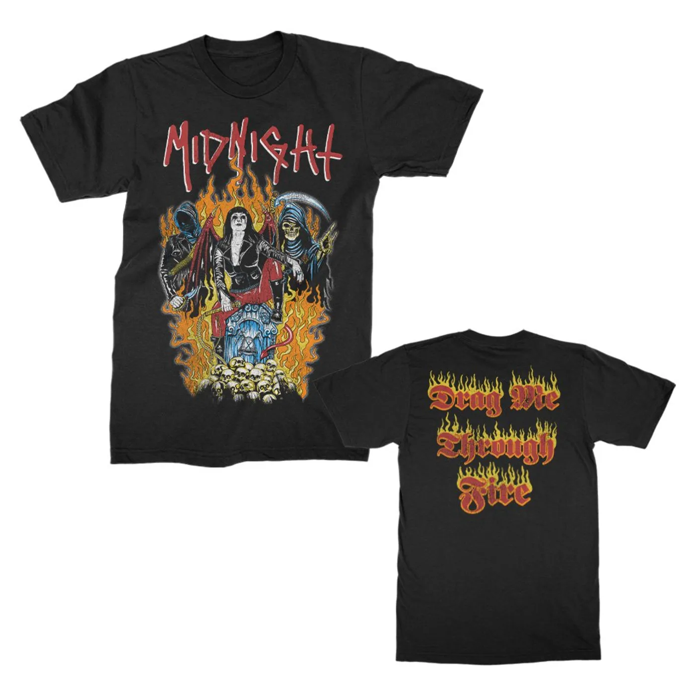 Midnight Drag Me Through Fire T-Shirt (Black)
