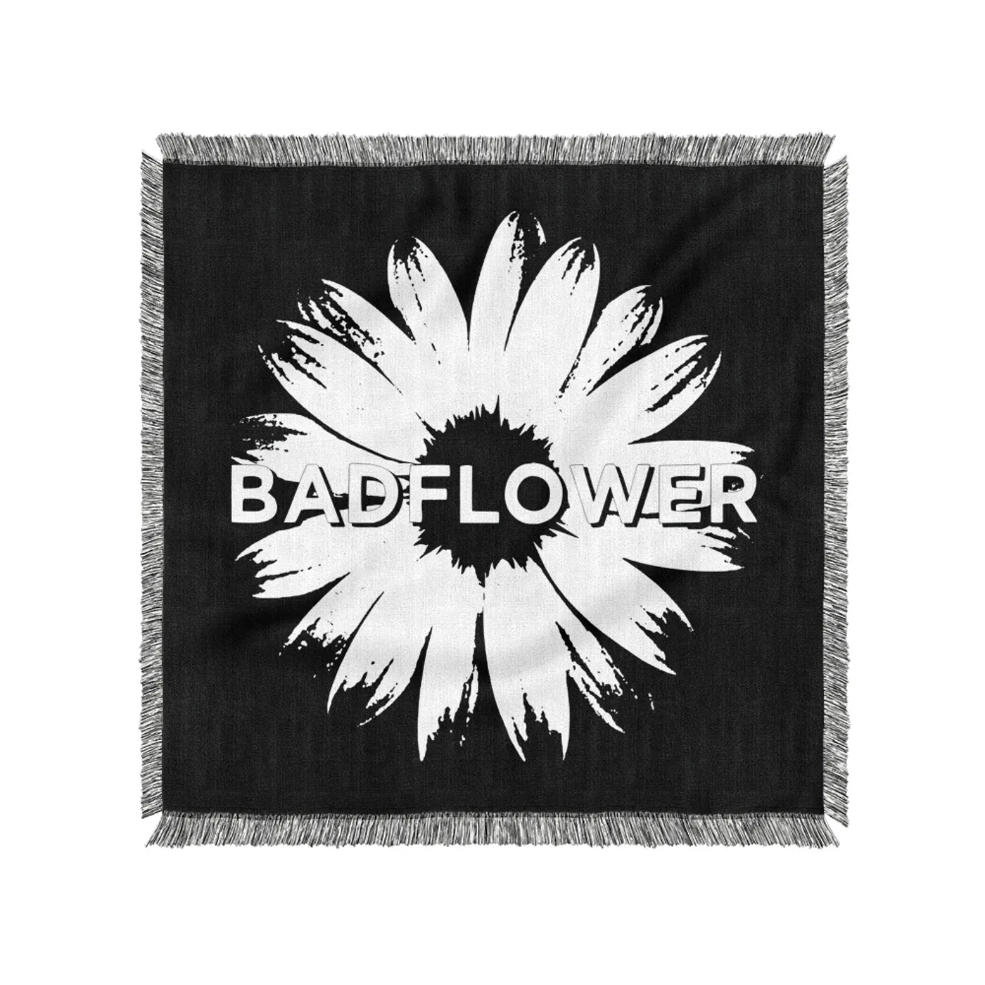 Badflower Flower Logo Woven Blanket