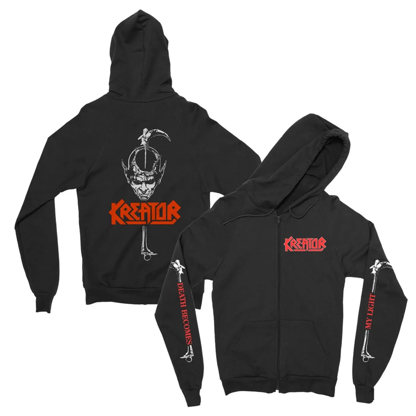 Kreator Scythe Zip Up Hoodie (Black)