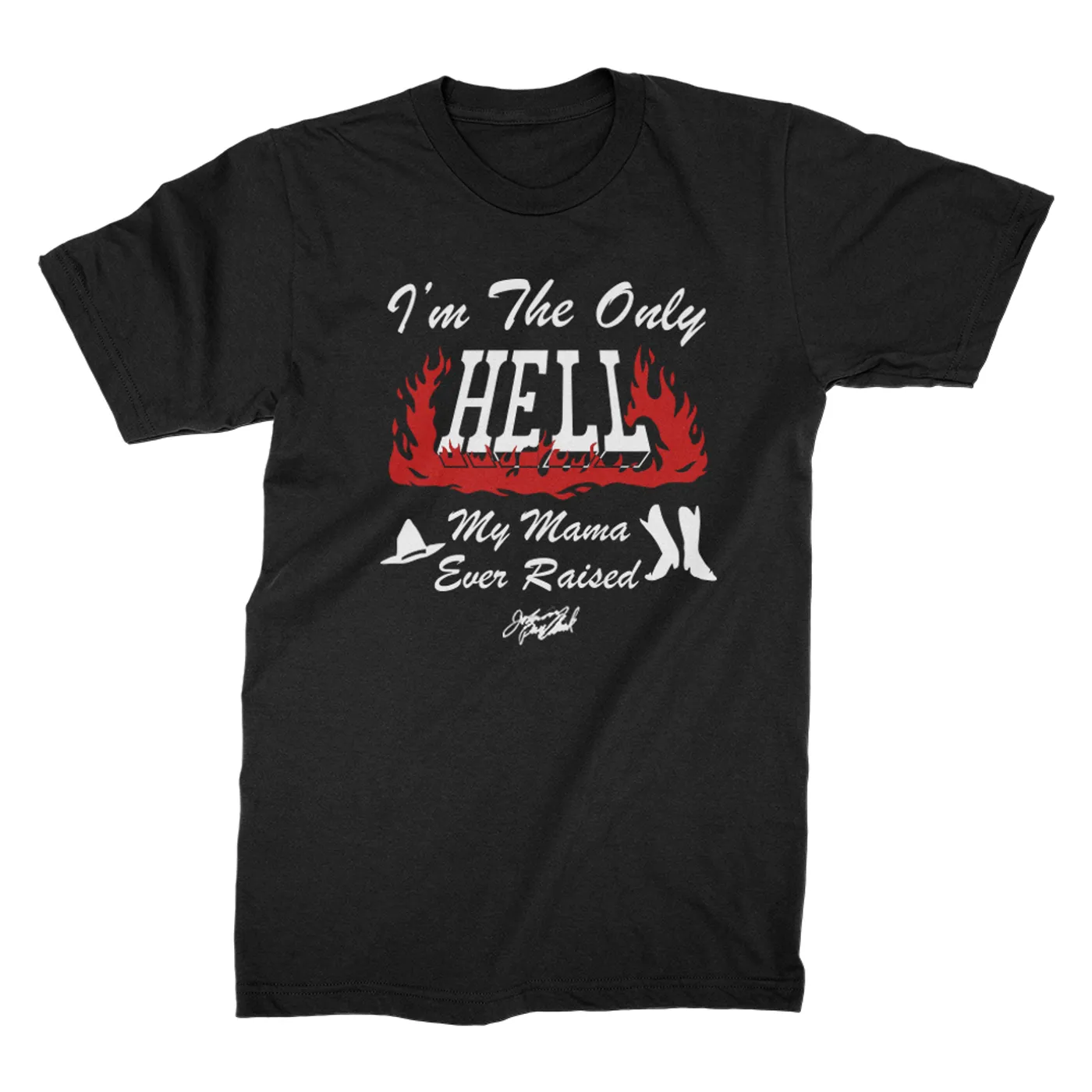 Johnny Paycheck Only Hell Tee (Black)