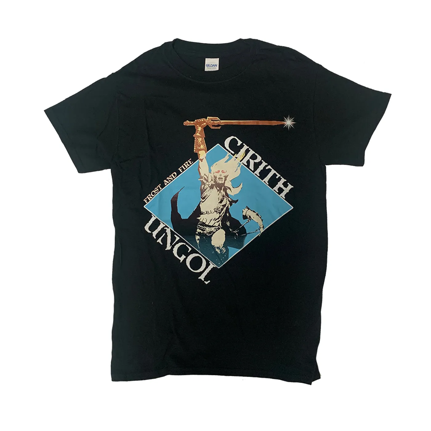 Cirith Ungol Frost and Fire Tee - Faded Version (Black)