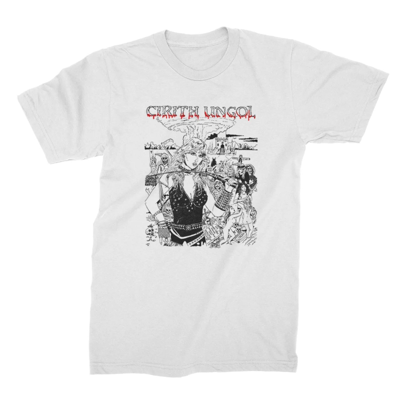 Cirith Ungol Tower Of Fire Tee (White)