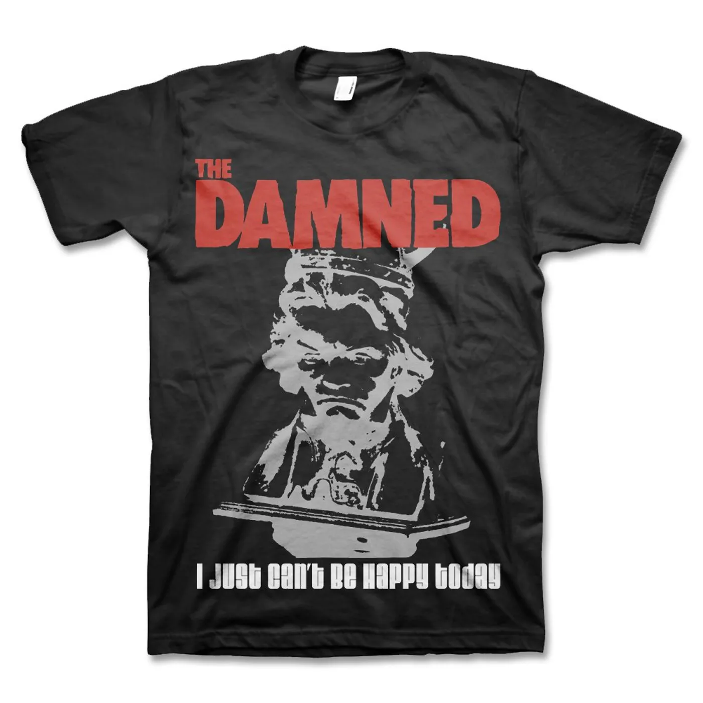The Damned Can't Be Happy T-Shirt (Black)