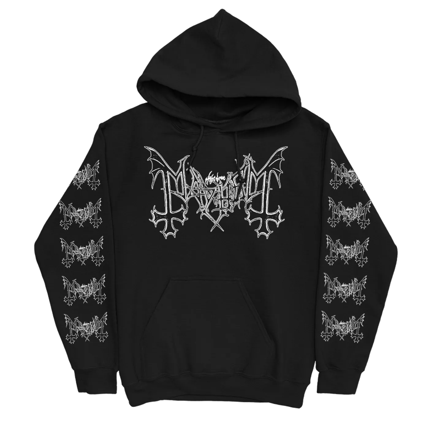 Mayhem Logo Pullover Hoodie (Black)