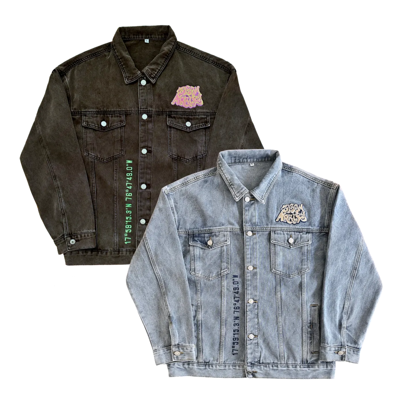 Ziggy Marley Bolt Denim Embroidered Jacket