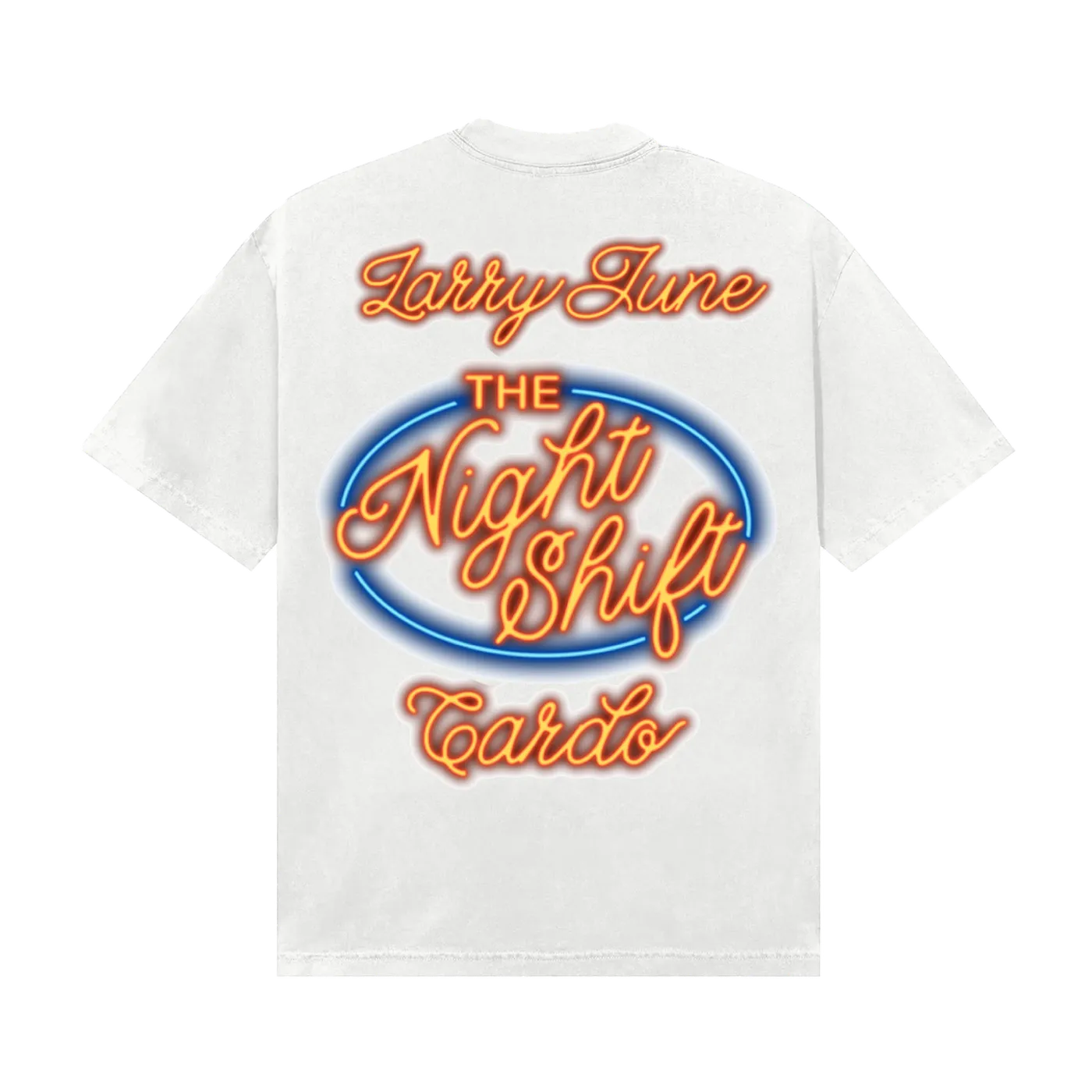 Larry June The Night Shift Neon T-Shirt (White)