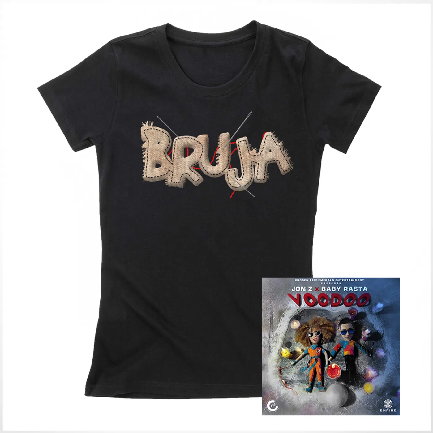 Jon Z Women's Bruja Tee + Download Bundle