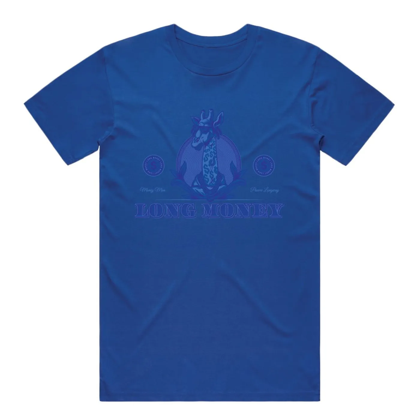 Money Man Long Money- Royal Blue Tee
