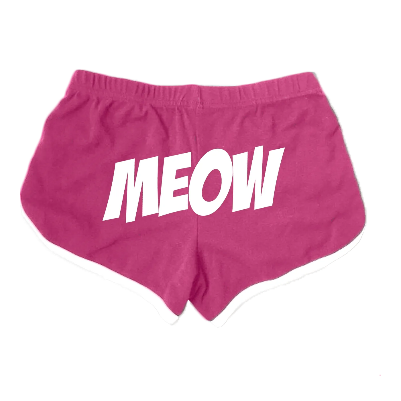 Chinese Kitty - Meow Running Shorts (fuschia)