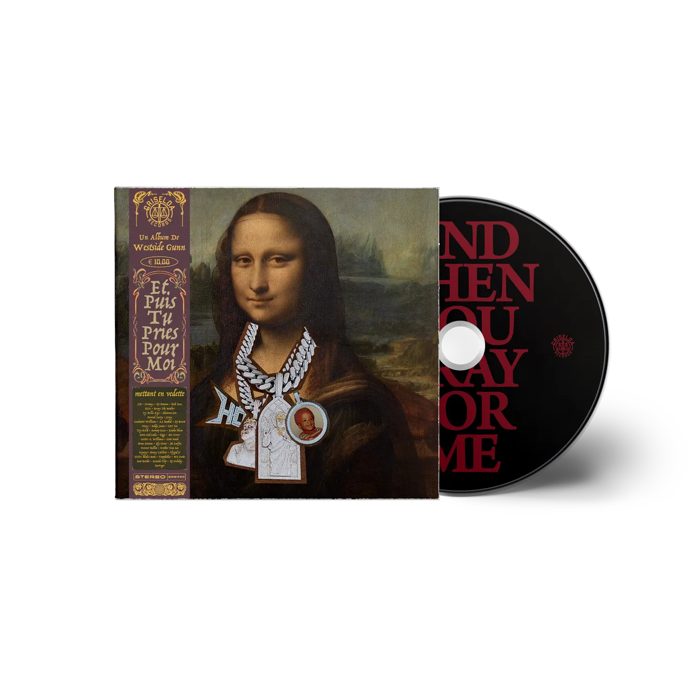 Westside Gunn - AND THEN YOU PRAY FOR ME CD - Mona Lisa Cover