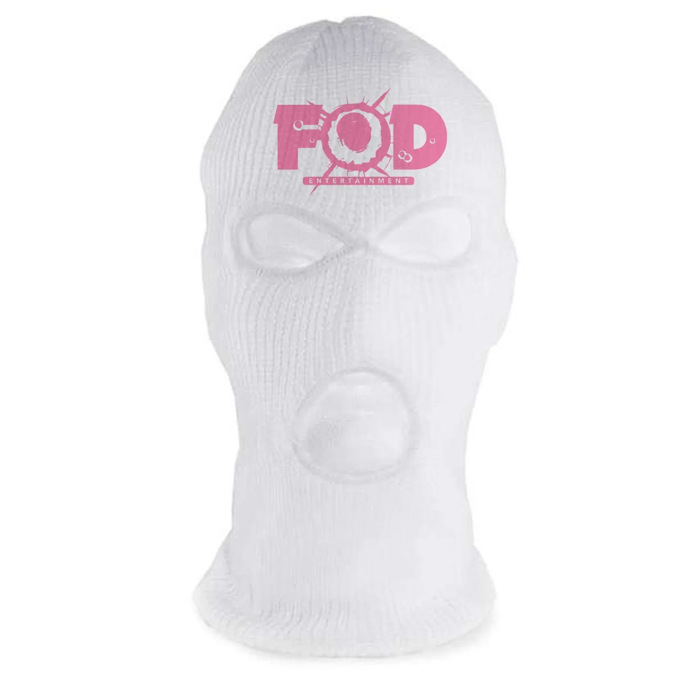 Philthy Rich - FOD White / Pink Ski Mask