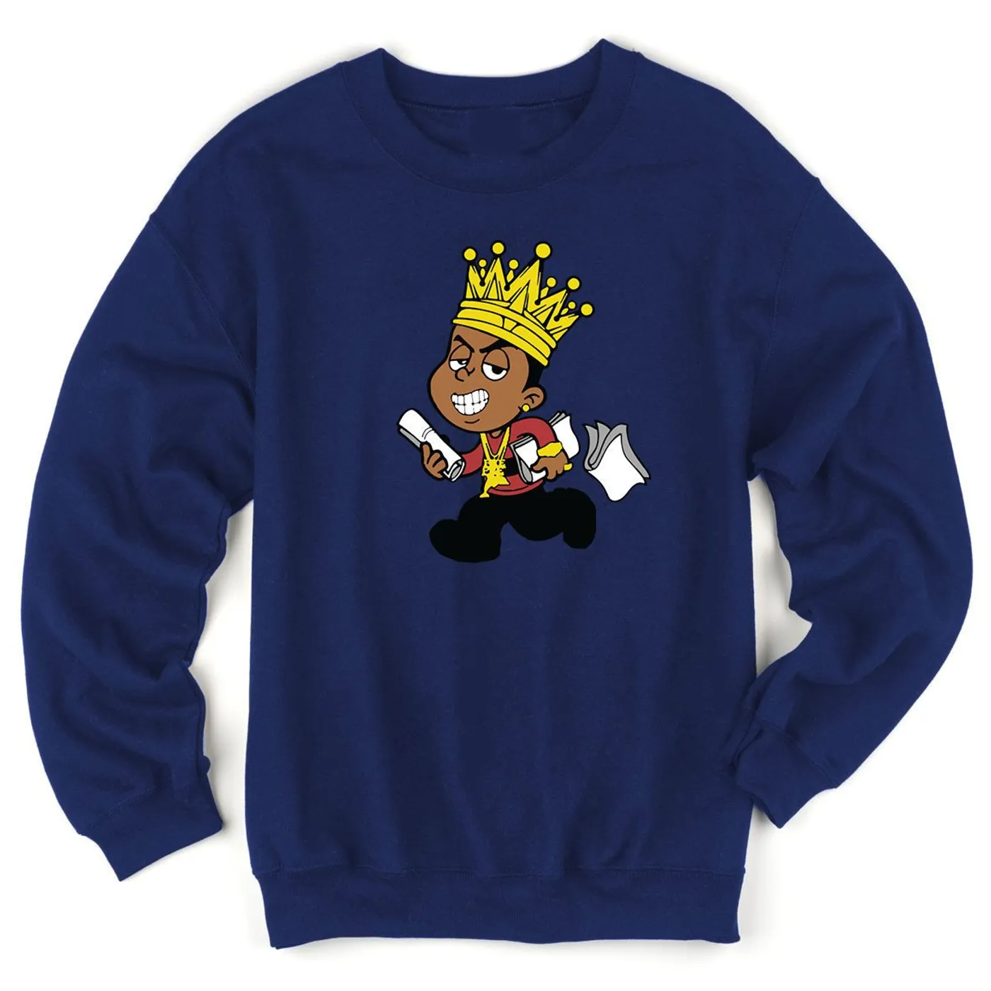 Young Dolph - Paper Route Crewneck - Blue