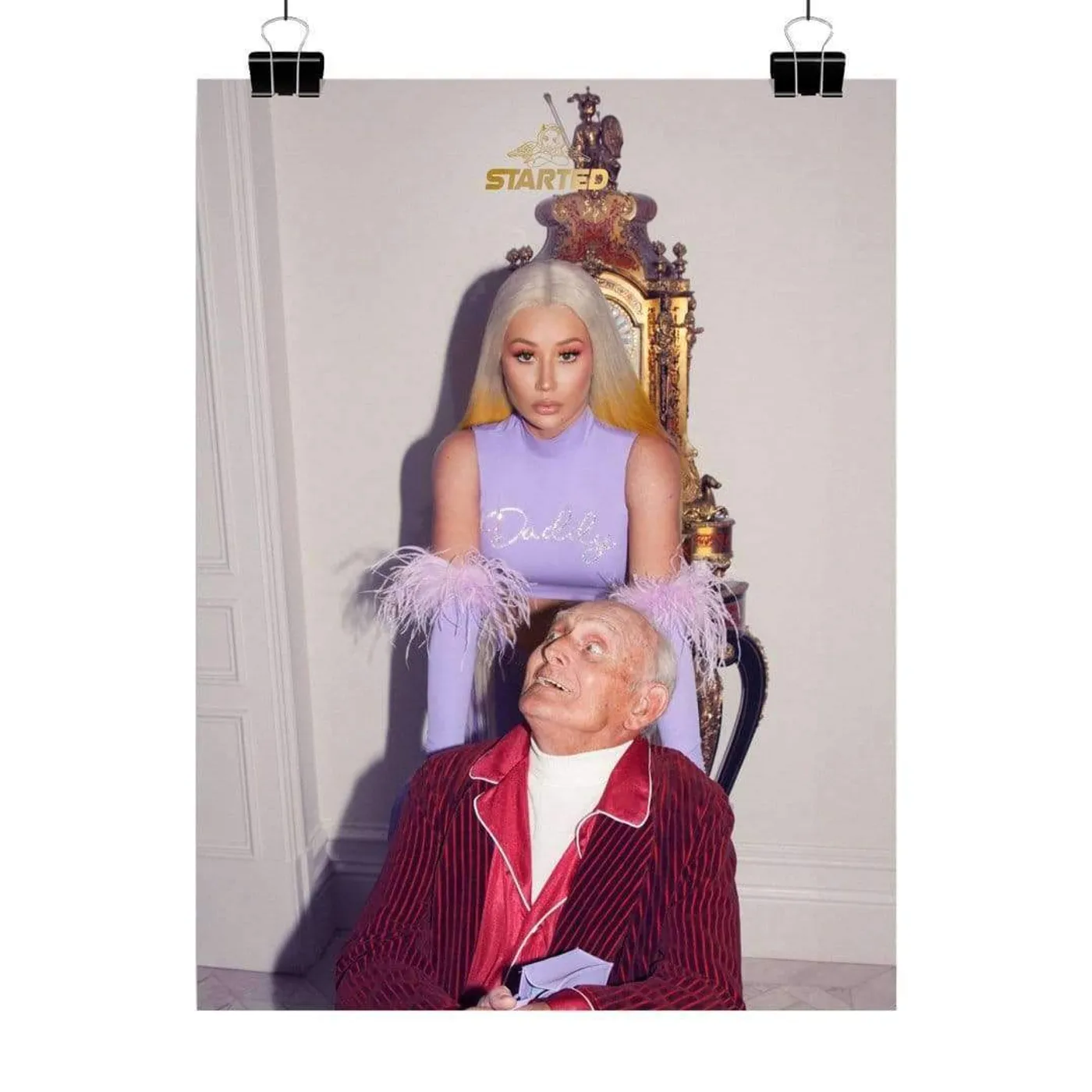 Iggy Azalea Started Daddy Gold Foil Poster