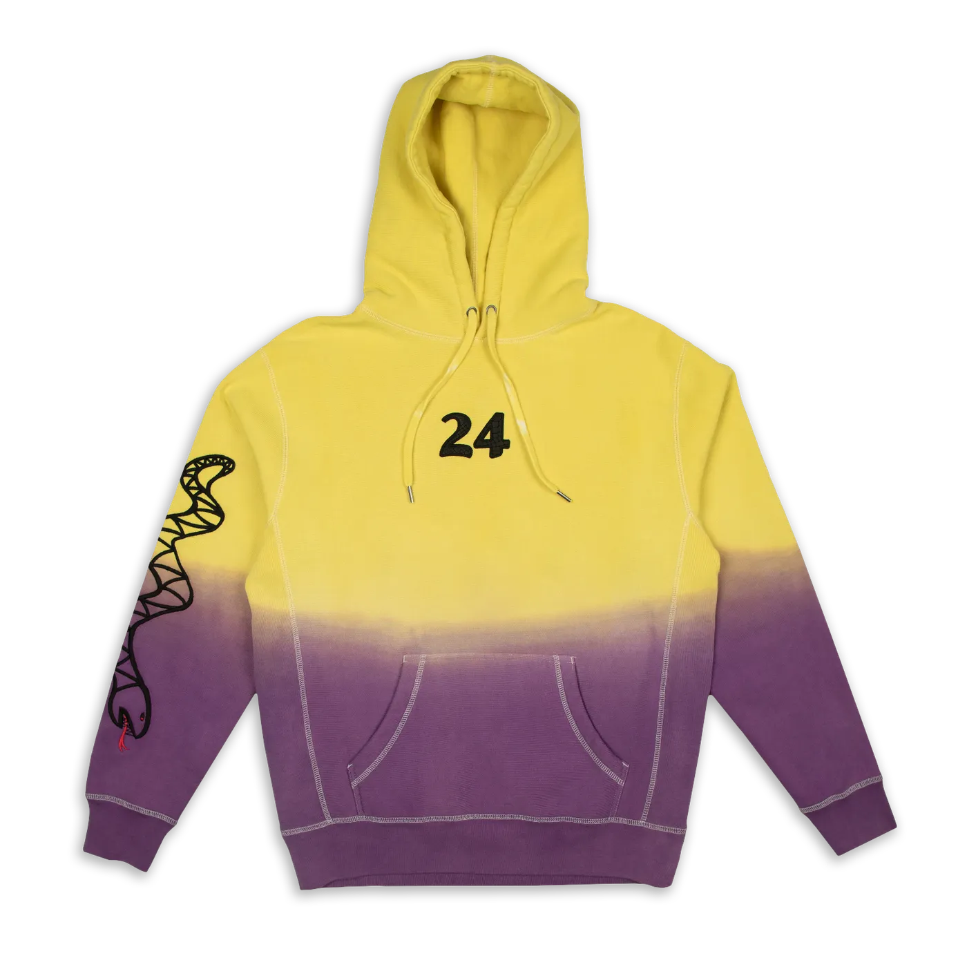 Money Man 24 Yellow/Purple Dip Dye Hoodie