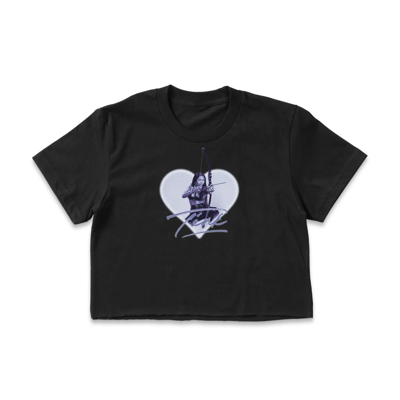 Tink Cupid Crop T-Shirt (Black)