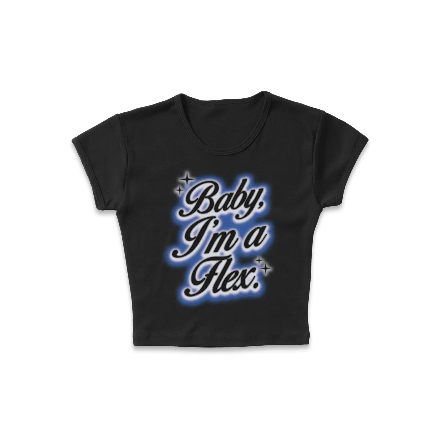 Tink Flex Baby Rib Tee (Black)