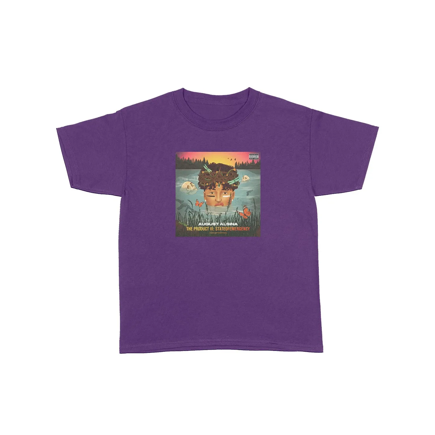August Alsina Emerge & See Purple Short Sleeve + Download