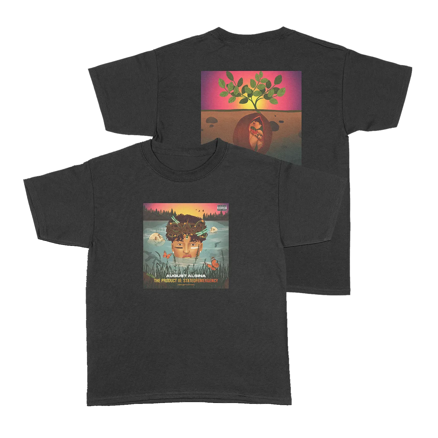 August Alsina Emerge & See Black Short Sleeve