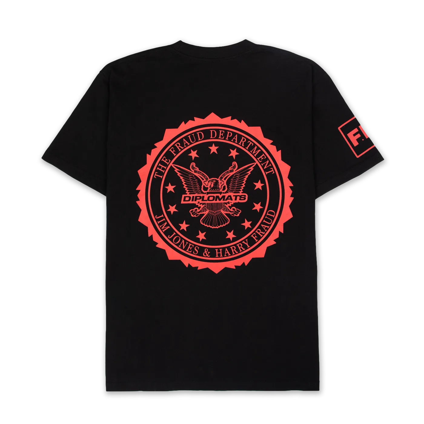 Jim Jones Fraud Department Seal Tee - Black