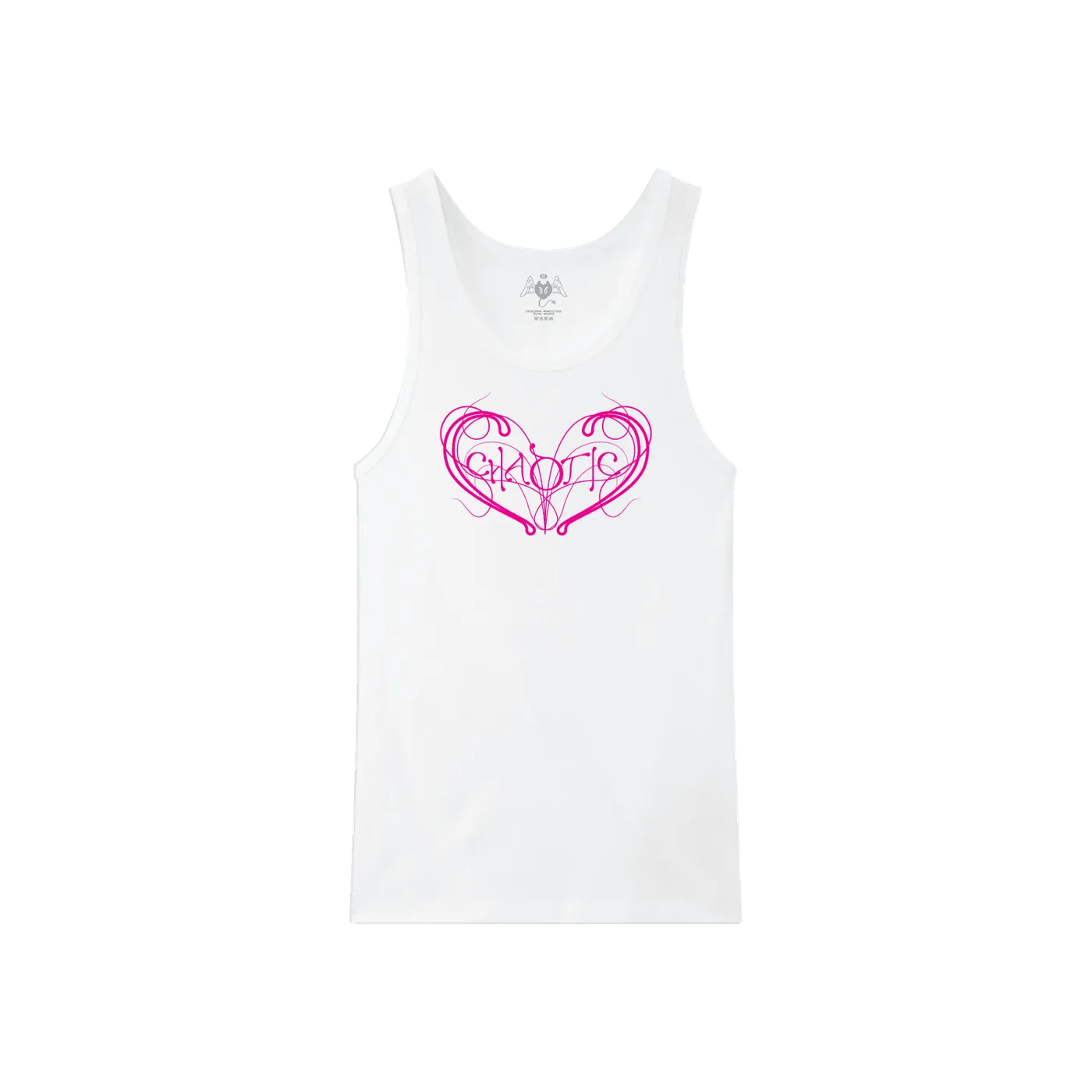 Ellise Chaotic Baby Rib Tank (White)