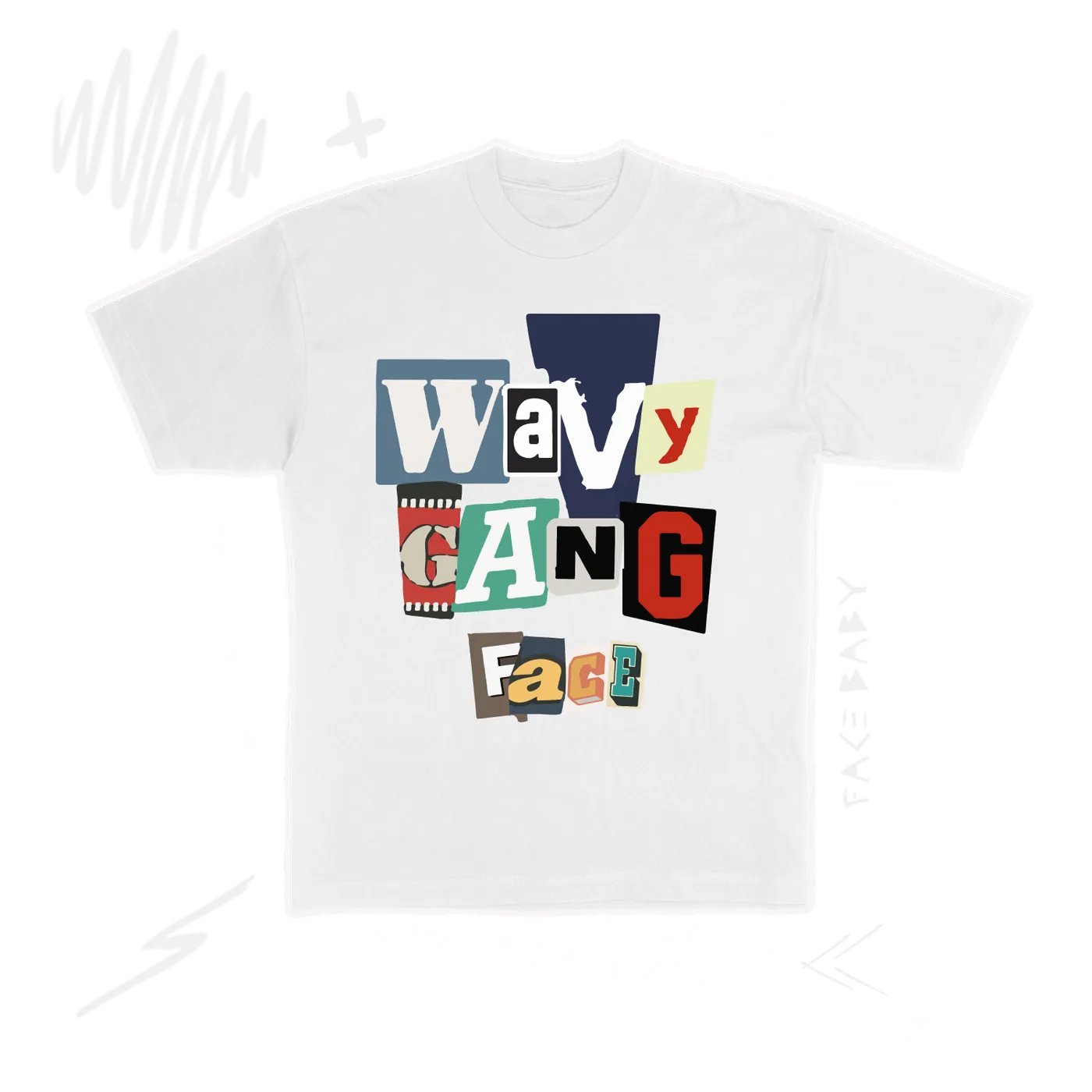 Babyface Ray Wavy Gang FACE T-Shirt (White)