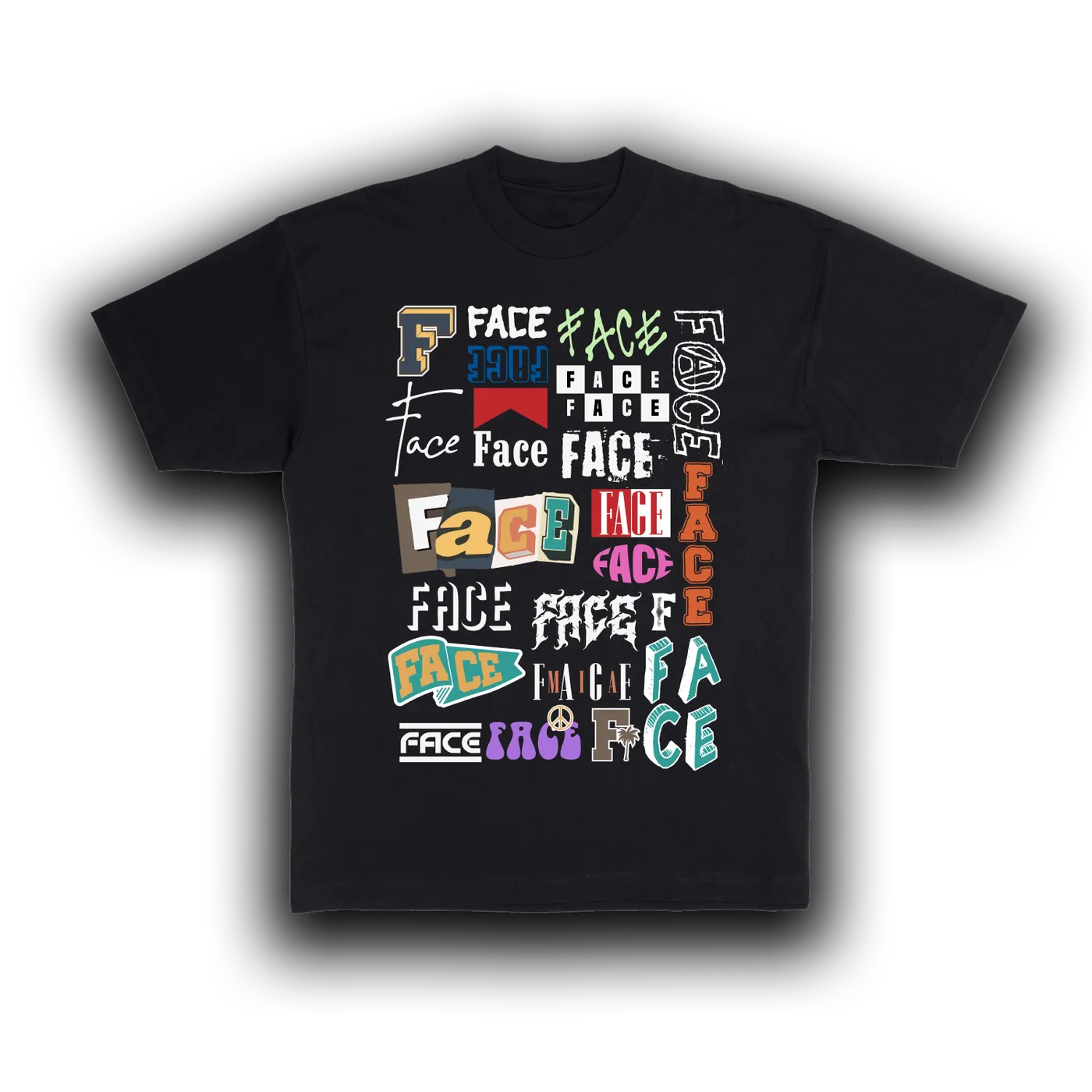 Babyface Ray FACE Collage T-Shirt (Black)